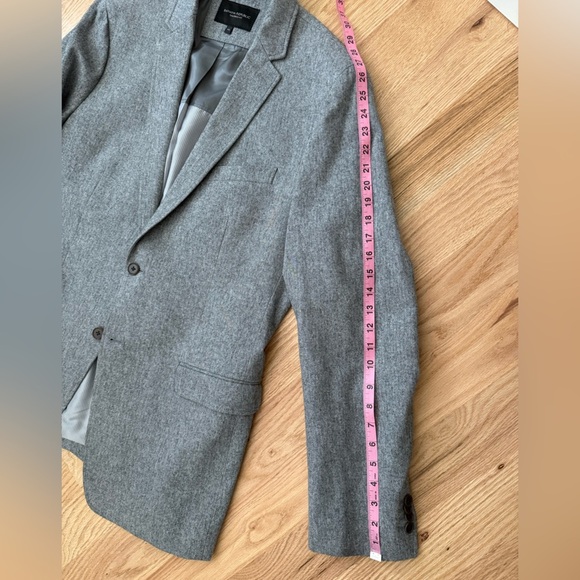 Banana Republic 100% Cotton Tailored Fit Gray Blazer Jacket Men’s Size 44L - Picture 7 of 13